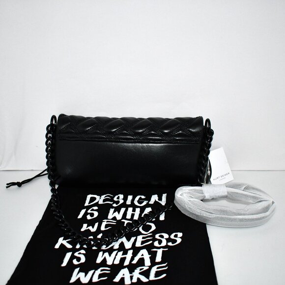 Kurt Geiger Long Kensington Chain Strap Shoulder Crossbody Bag in Black #4029000 - Picture 4 of 6